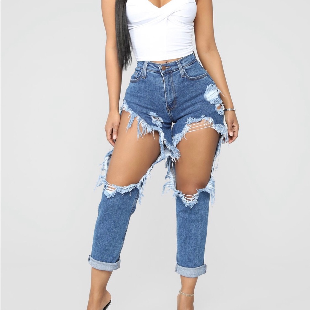 Top Of My Game Distressed Jeans (Negotiable Price)